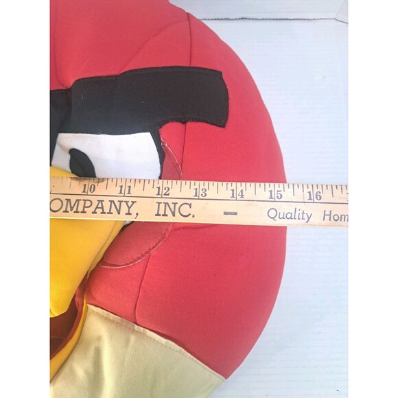Angry Birds Red Bird Adult Costume Mask PMG 2012 Plush Foam Soft Halloween Large - Picture 7 of 7